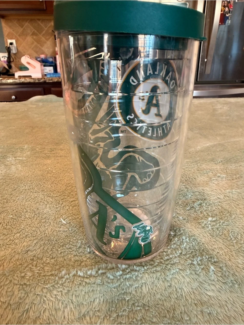 Oakland Athletics Tervis Tumbler 16oz MLB Travel Cup w Lid Green A’s